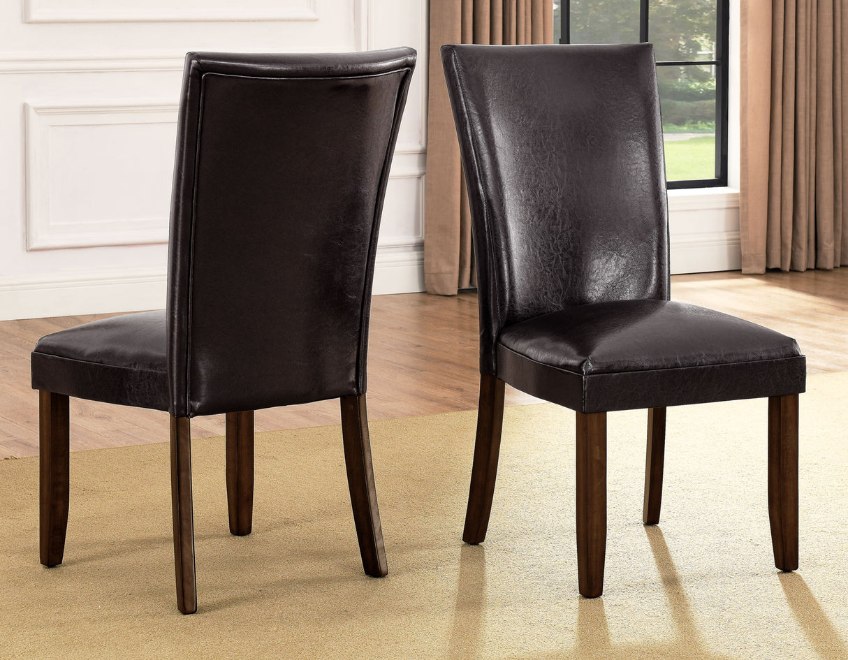 Hartford Espresso Brown Round Dining Room Set with Lazy Susan from Steve Silver - Luna Furniture