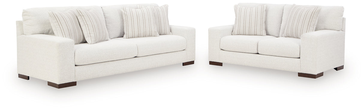 Hartside Sofa and Loveseat in Frosted from Ashley - Luna Furniture