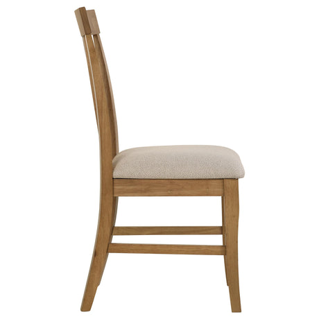 Hartville Natural Light Brown Dining Side Chair, Set of 2 from Coaster - Luna Furniture