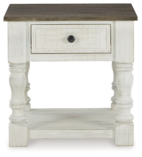 Havalance White/Gray Coffee Table with 2 End Tables from Ashley Furniture - Luna Furniture