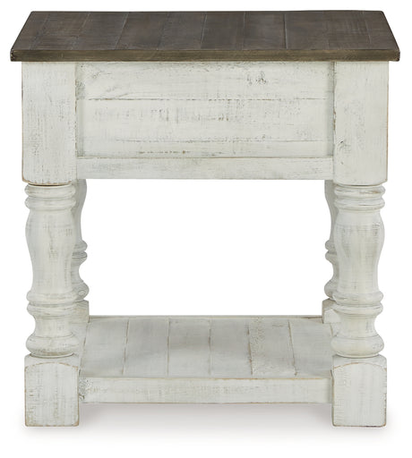 Havalance White/Gray Coffee Table with 2 End Tables from Ashley Furniture - Luna Furniture