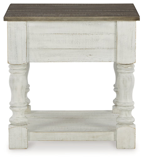 Havalance White/Gray Coffee Table with 2 End Tables from Ashley Furniture - Luna Furniture