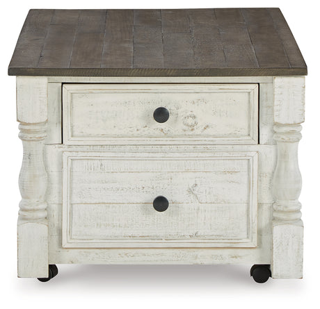 Havalance White/Gray Coffee Table with 2 End Tables from Ashley Furniture - Luna Furniture