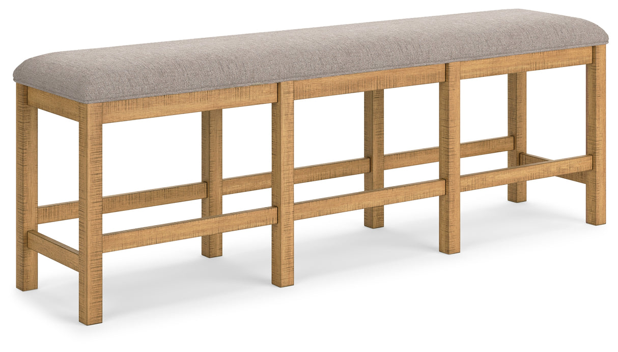 Havonplane Counter Height Dining Table and 4 Barstools and Bench with Storage in Brown from Ashley - Luna Furniture