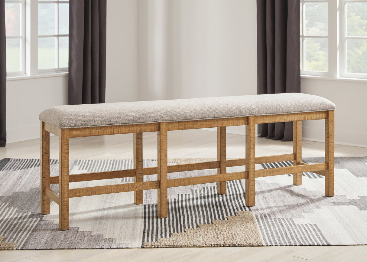 Havonplane Counter Height Dining Table and 4 Barstools and Bench with Storage in Brown from Ashley - Luna Furniture
