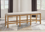 Havonplane Counter Height Dining Table and 4 Barstools and Bench with Storage in Brown from Ashley - Luna Furniture