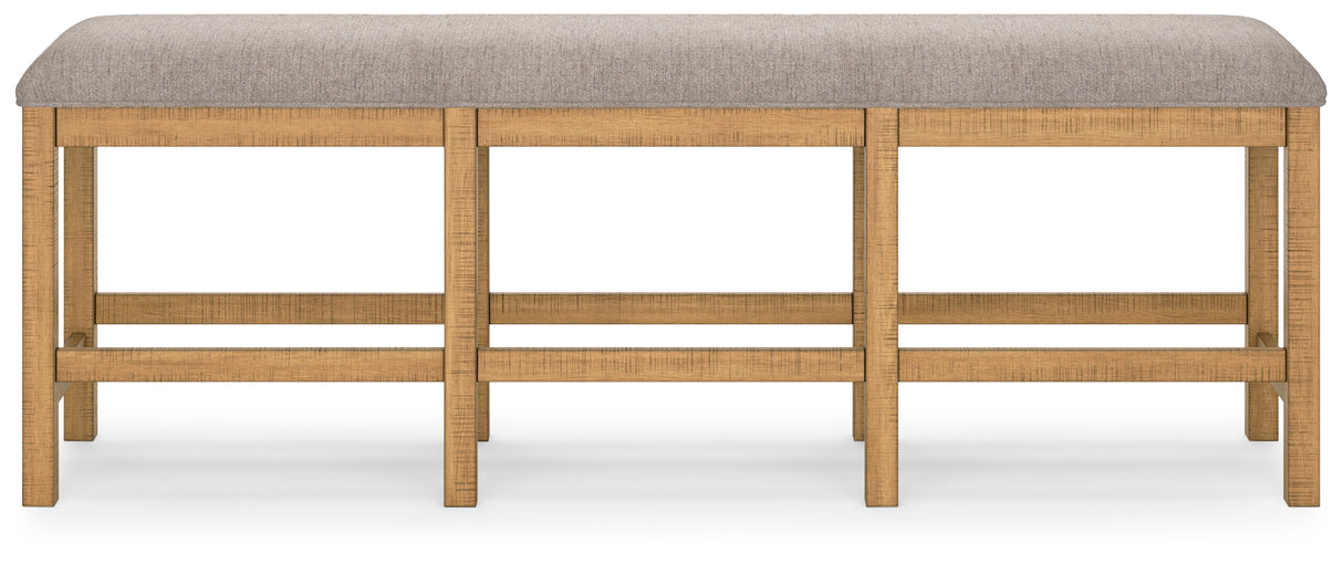 Havonplane Counter Height Dining Table and 4 Barstools and Bench with Storage in Brown from Ashley - Luna Furniture