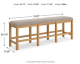 Havonplane Counter Height Dining Table and 4 Barstools and Bench with Storage in Brown from Ashley - Luna Furniture