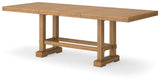 Havonplane Counter Height Dining Table and 6 Barstools with Storage in Brown from Ashley - Luna Furniture