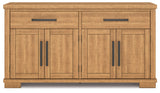 Havonplane Counter Height Dining Table and 8 Barstools with Storage in Brown from Ashley - Luna Furniture