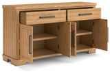 Havonplane Counter Height Dining Table and 8 Barstools with Storage in Brown from Ashley - Luna Furniture