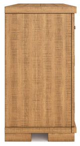 Havonplane Counter Height Dining Table and 8 Barstools with Storage in Brown from Ashley - Luna Furniture