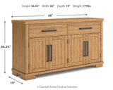 Havonplane Counter Height Dining Table and 8 Barstools with Storage in Brown from Ashley - Luna Furniture