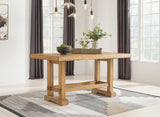 Havonplane Counter Height Dining Table and 8 Barstools with Storage in Brown from Ashley - Luna Furniture