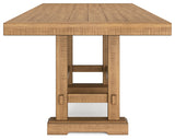 Havonplane Counter Height Dining Table and 8 Barstools with Storage in Brown from Ashley - Luna Furniture