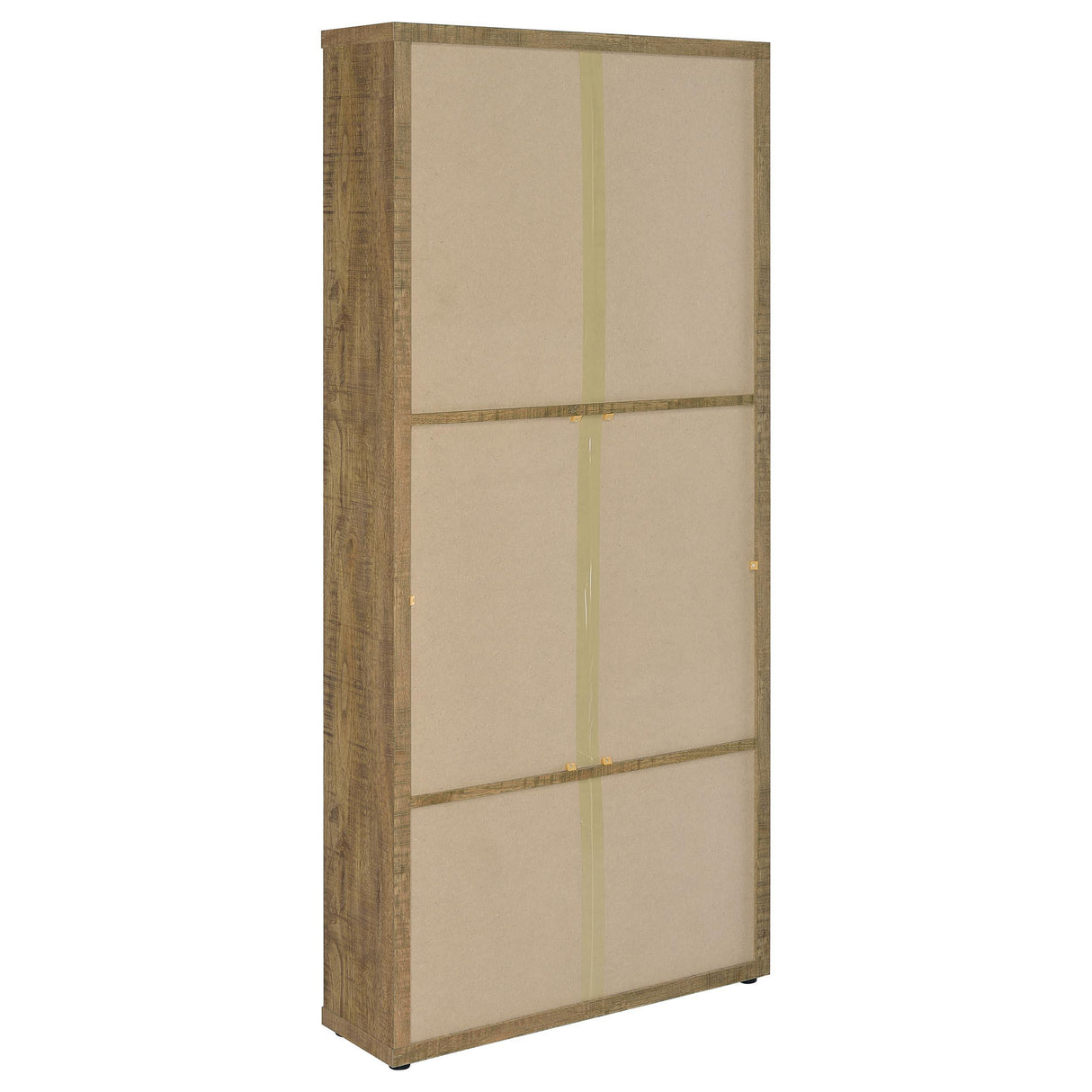 Hawthorne Mango 4-Shelf Glass Door Tall Cabinet with Drawers from Coaster - Luna Furniture