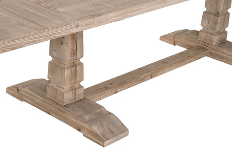 Hayes Extension Dining Table in Smoke Gray Pine from Essentials For Living - Luna Furniture