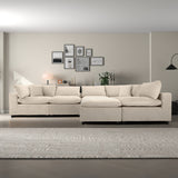 Hayward Ivory Velvet Modular Sectional Sofa from Ashcroft Furniture - Luna Furniture