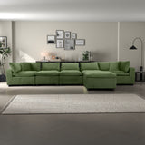 Hayward Olive Green Velvet Modular Sectional Sofa from Ashcroft Furniture - Luna Furniture