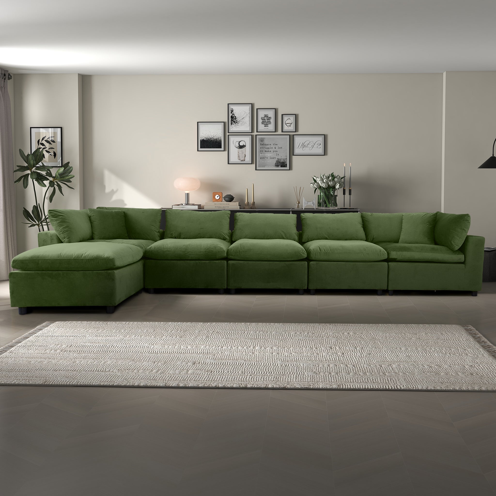Ashcroft Furniture Hayward Sectional Sofa - Thumbnail 4