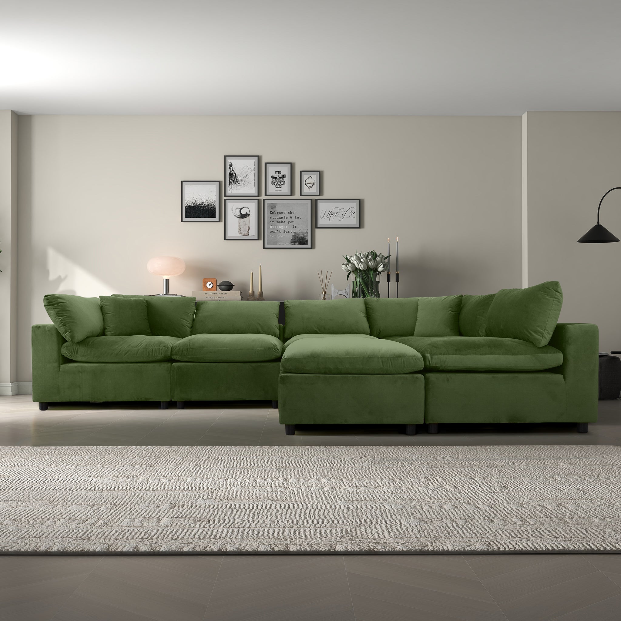 Ashcroft Furniture Hayward Sectional Sofa - Thumbnail 2