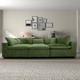 Hayward Olive Green Velvet Modular Sectional Sofa from Ashcroft Furniture - Luna Furniture