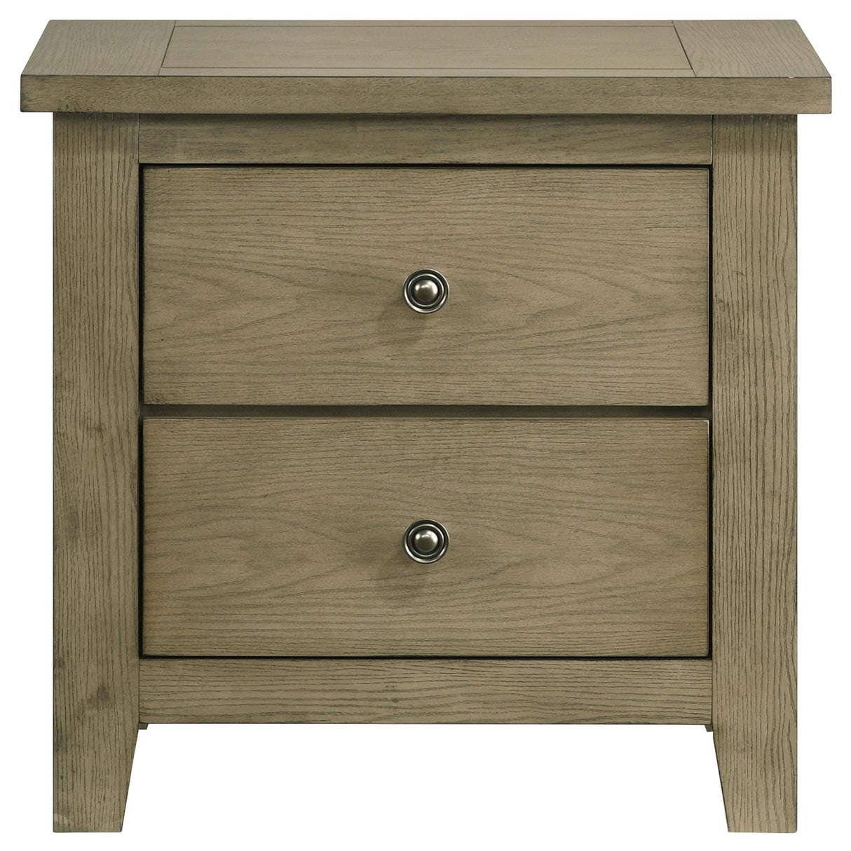 Hazlewood Vineyard Oak 2-Drawer Nightstand from Coaster - Luna Furniture
