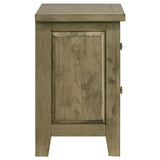 Hazlewood Vineyard Oak 2-Drawer Nightstand from Coaster - Luna Furniture