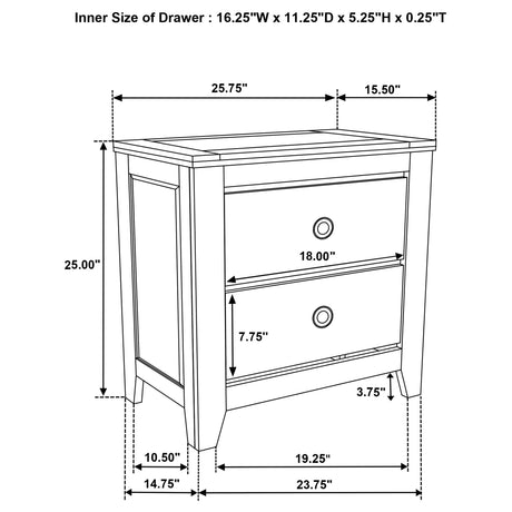 Hazlewood Vineyard Oak 4-Piece Eastern King Bedroom Set from Coaster - Luna Furniture