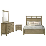 Hazlewood Vineyard Oak 4-Piece Queen Bedroom Set from Coaster - Luna Furniture