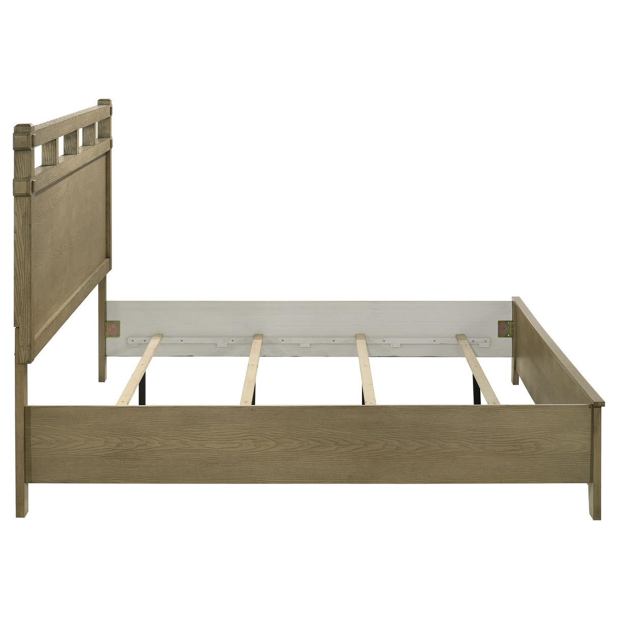 Hazlewood Vineyard Oak 59-inch Eastern King Panel Bed from Coaster - Luna Furniture
