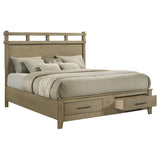 Hazlewood Vineyard Oak 59-inch Eastern King Storage Bed from Coaster - Luna Furniture