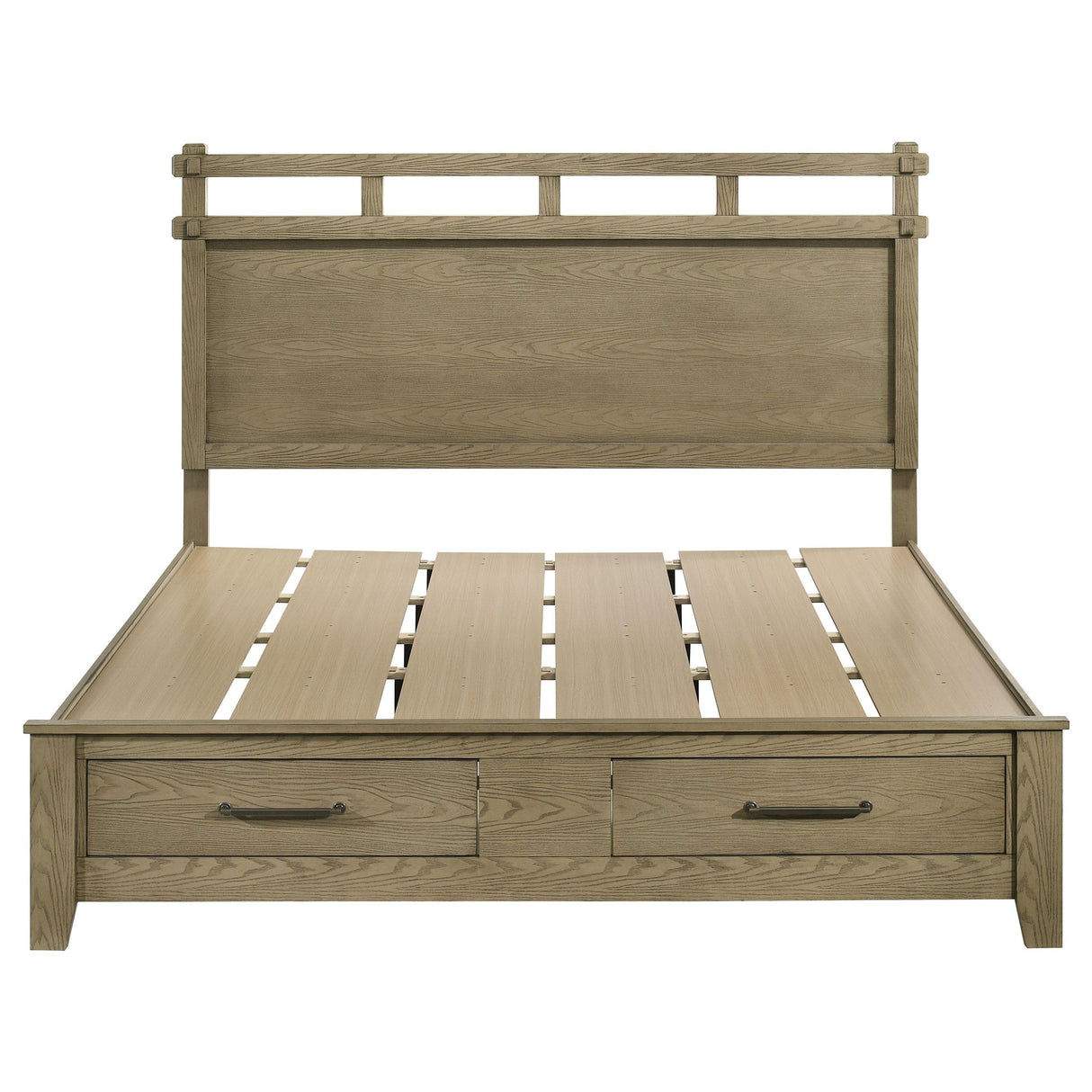 Hazlewood Vineyard Oak 59-inch Eastern King Storage Bed from Coaster - Luna Furniture