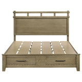 Hazlewood Vineyard Oak 59-inch Eastern King Storage Bed from Coaster - Luna Furniture