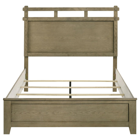 Hazlewood Vineyard Oak 59-inch Queen Panel Bed from Coaster - Luna Furniture
