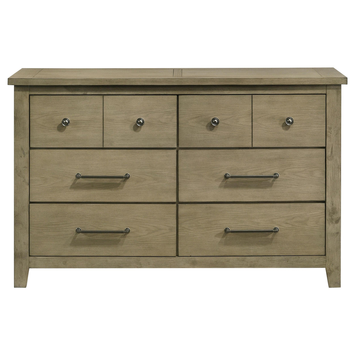 Hazlewood Vineyard Oak 6-Drawer Bedroom Dresser from Coaster - Luna Furniture