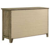 Hazlewood Vineyard Oak 6-Drawer Bedroom Dresser from Coaster - Luna Furniture