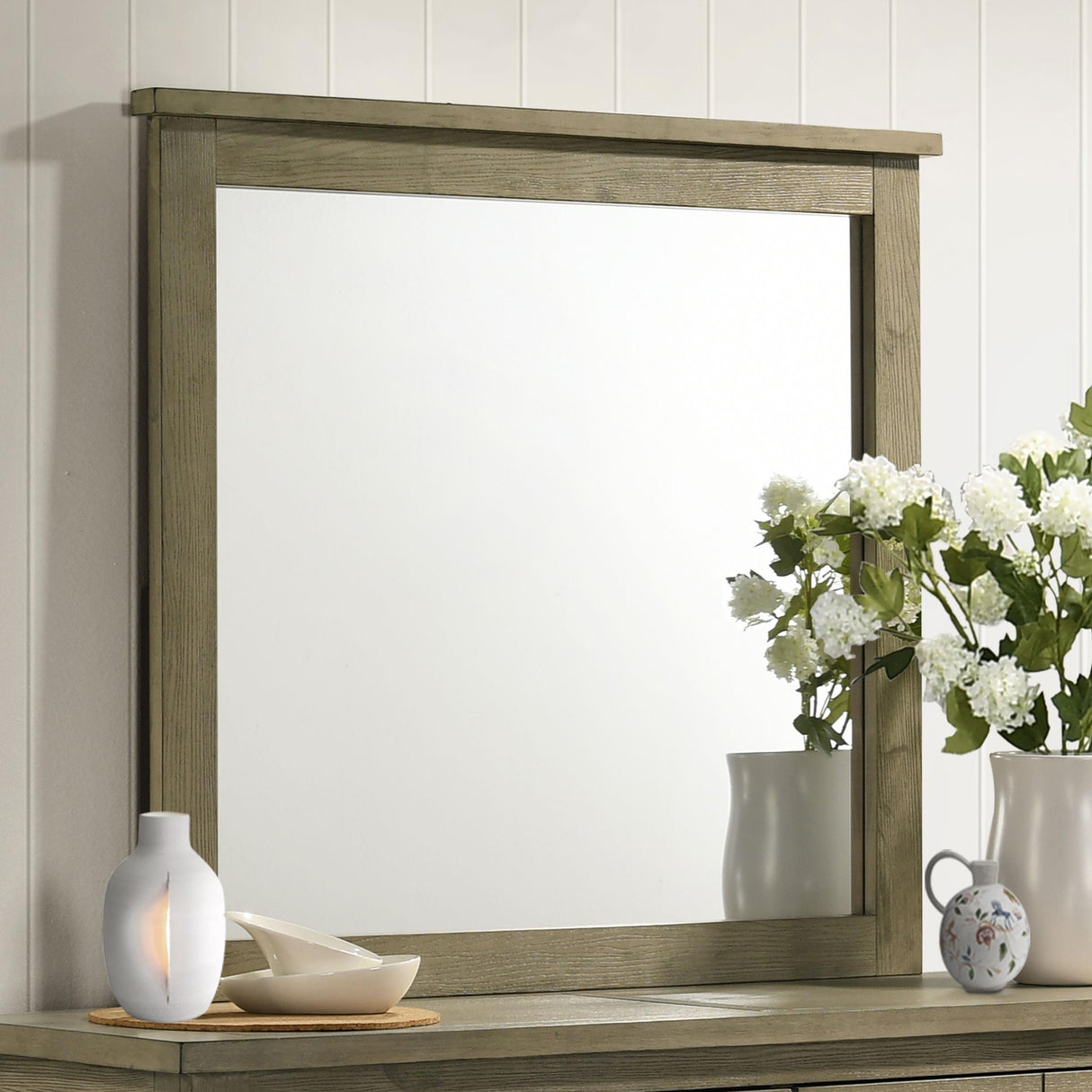 Hazlewood Vineyard Oak Dresser Mirror from Coaster - Luna Furniture
