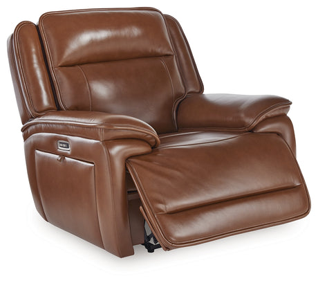 Healy Pier Chocolate Power Recliner from Ashley - Luna Furniture
