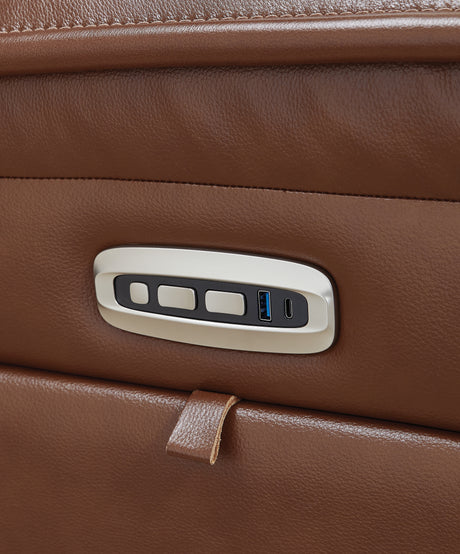 Healy Pier Chocolate Power Recliner from Ashley - Luna Furniture