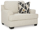 Heartcort Sofa, Loveseat, Chair and Ottoman in Quartz from Ashley - Luna Furniture