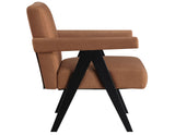 Helen Rust Fabric with Black Wood Finish Accent Chair from Steve Silver - Luna Furniture