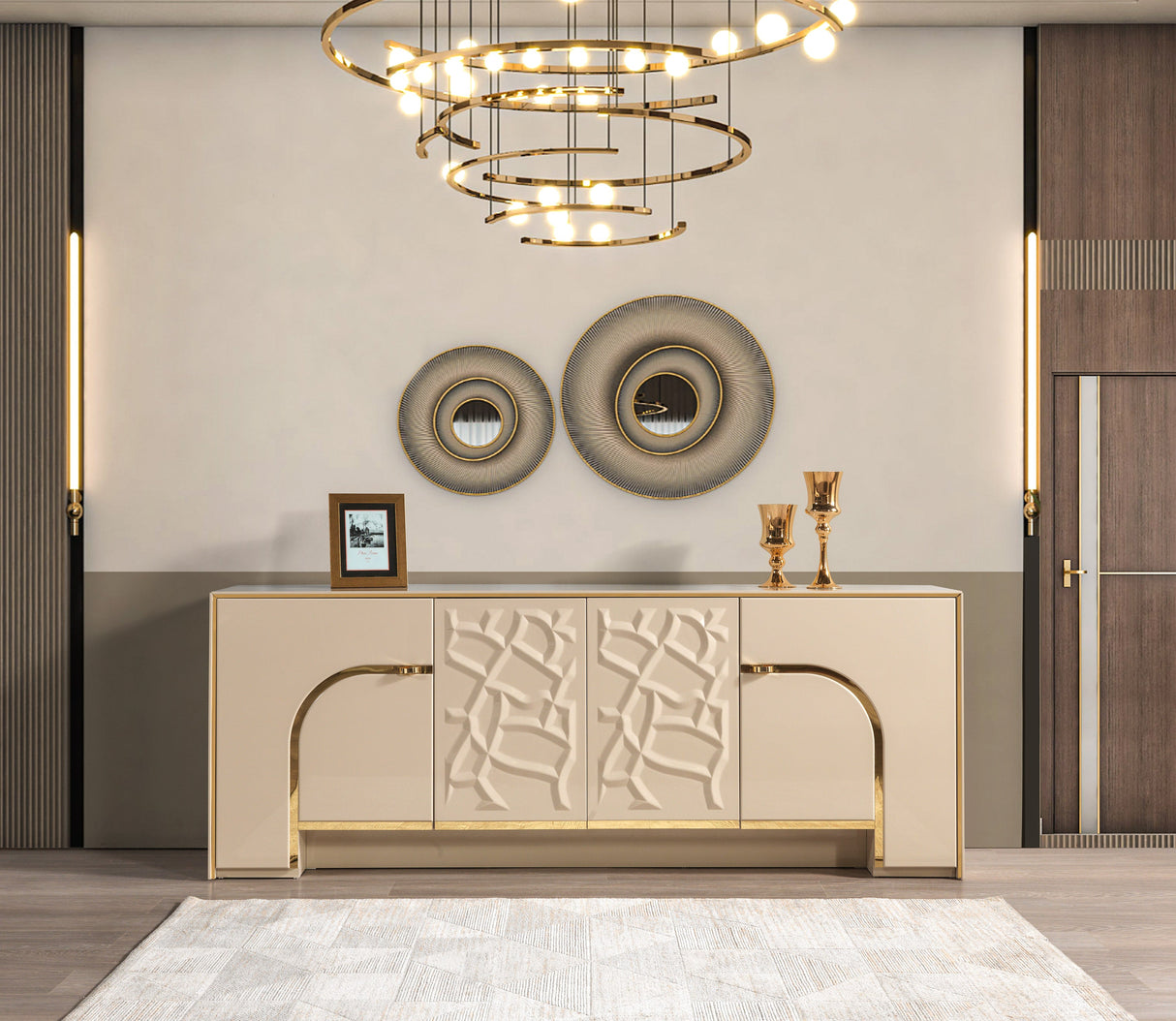 Helena Ivory Dining Server from Nova Furniture - Luna Furniture