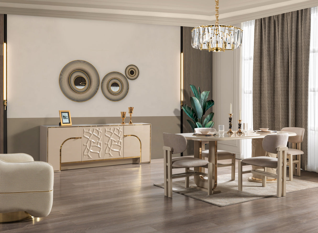 Helena Ivory Dining Server from Nova Furniture - Luna Furniture