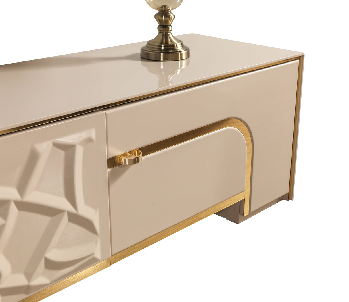 Helena Ivory TV Stand from Nova Furniture - Luna Furniture