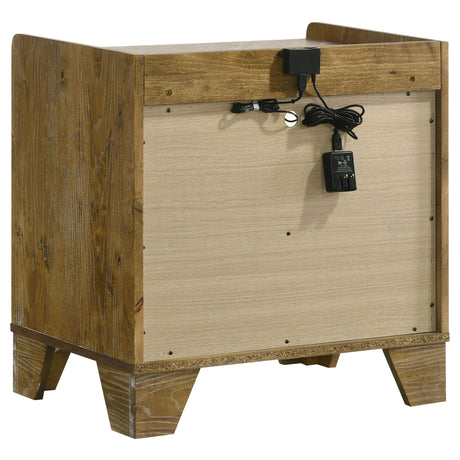 Henderson Medium Oak 1-Drawer LED Nightstand from Coaster - Luna Furniture