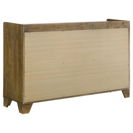 Henderson Medium Oak 4-Piece Eastern King Bedroom Set from Coaster - Luna Furniture