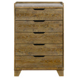 Henderson Medium Oak 5-Drawer Bedroom Chest from Coaster - Luna Furniture