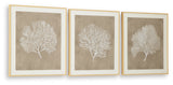Hendridge Taupe/White Wall Art (Set of 3) from Ashley - Luna Furniture