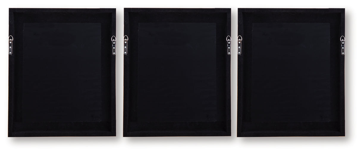 Hendridge Taupe/White Wall Art (Set of 3) from Ashley - Luna Furniture
